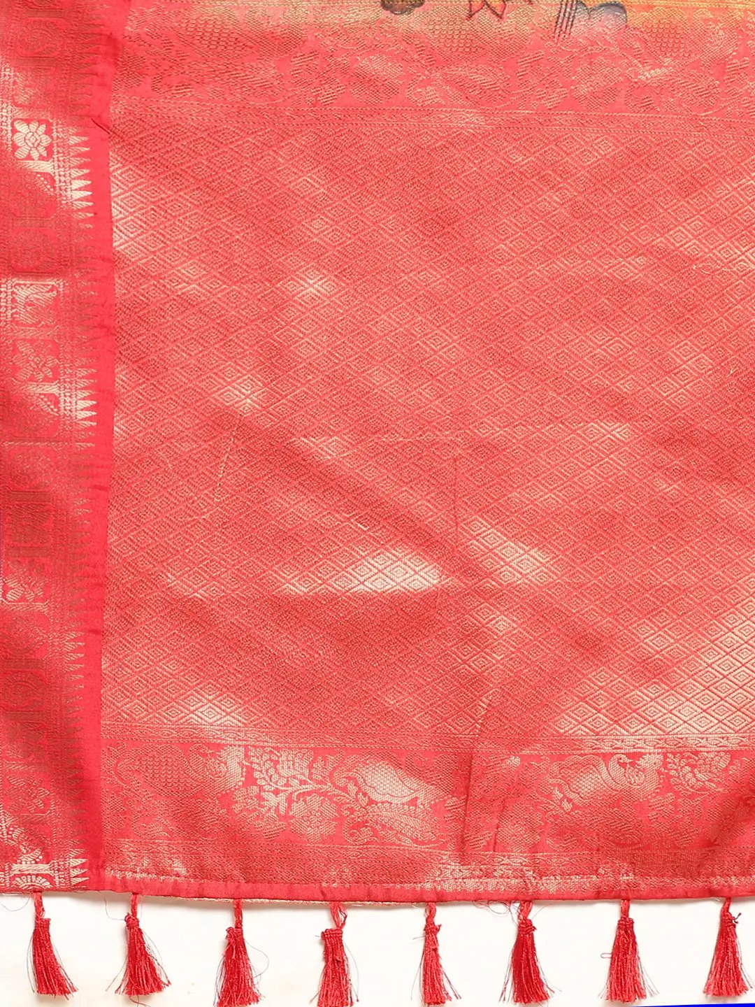 Kalamkari Pattu Banarasi Silk Saree