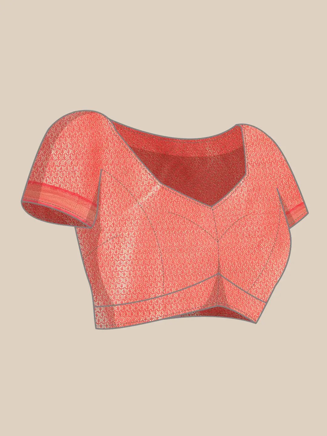 Kalamkari Pattu Banarasi Silk Saree collapse