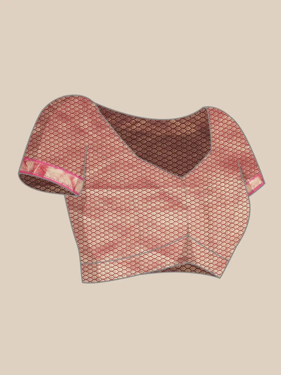 Stylish Kanjivaram Silk Saree Woven Design With Zari Work