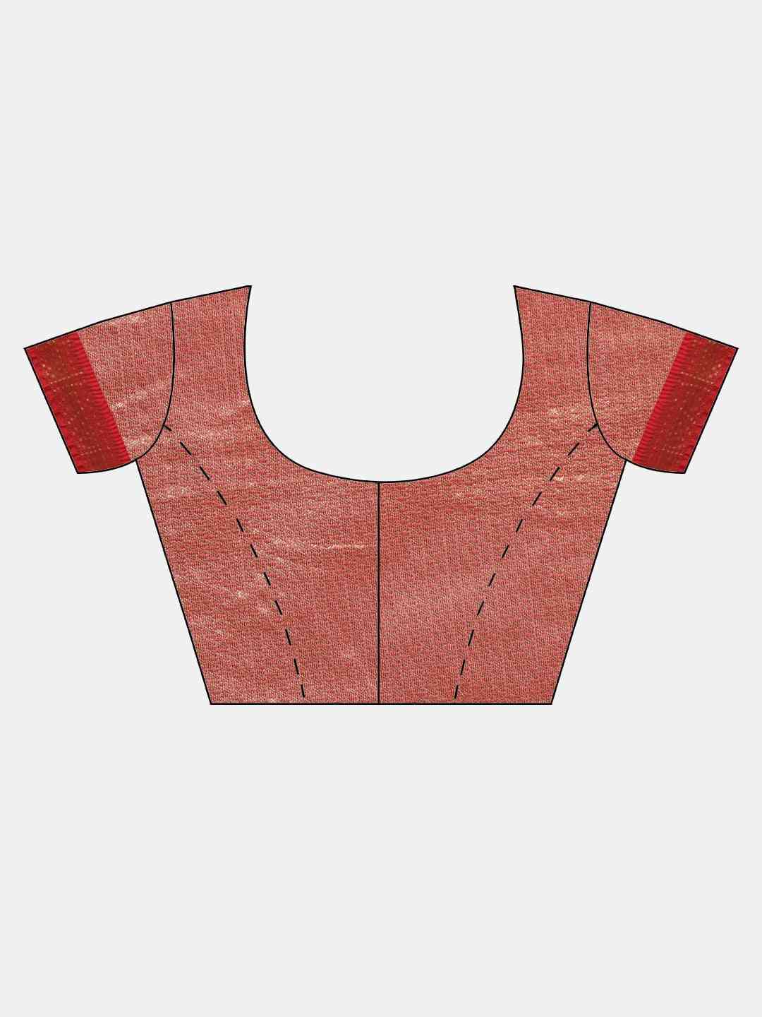 Banarasi Kanchi Pattu Saree with Ethnic Zari Motif Work