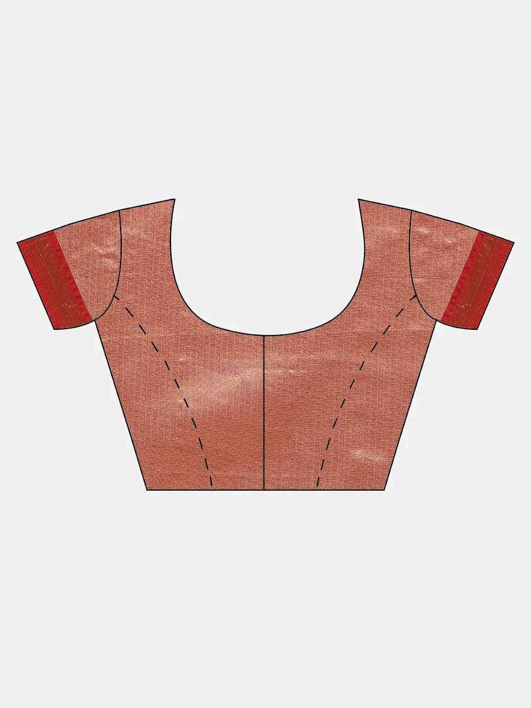 Banarasi Kanchi Pattu Saree with Ethnic Zari Motif Work