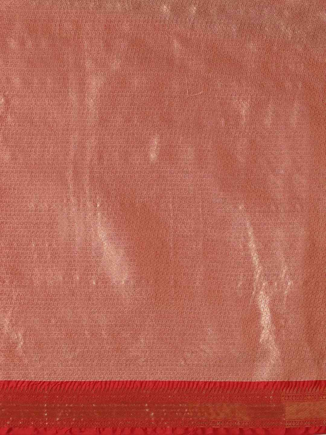 Banarasi Kanchi Pattu Saree with Ethnic Zari Motif Work