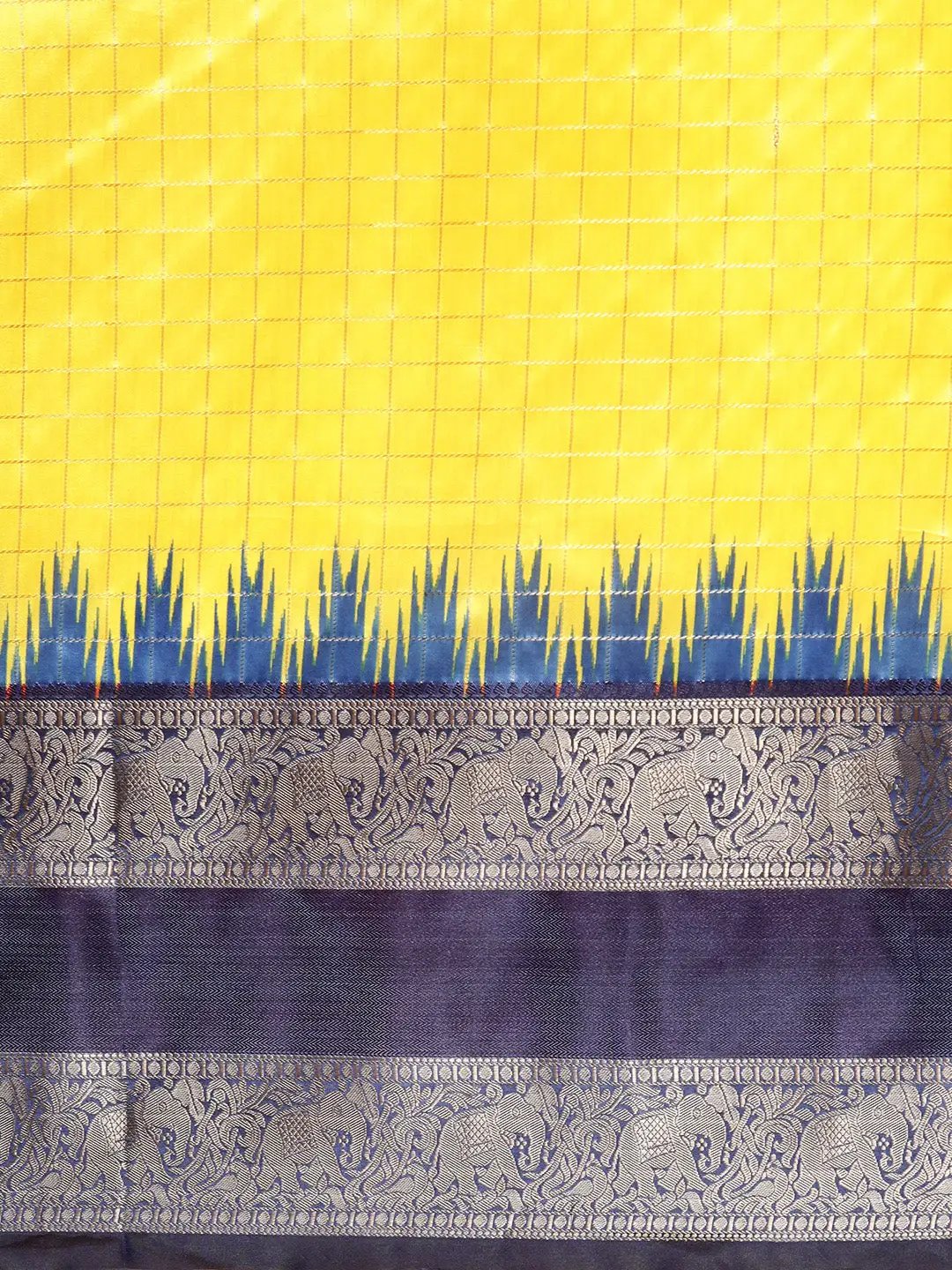 Banarasi Silk Gadwal Pattu Saree With Zari weaving