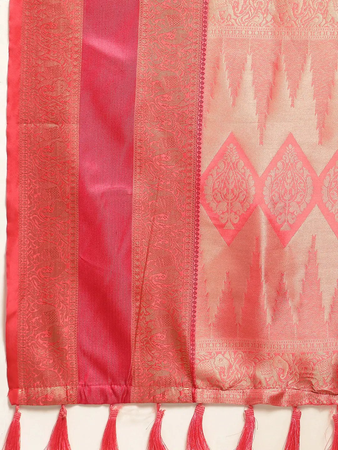 Banarasi Silk Gadwal Pattu Saree With Zari weaving