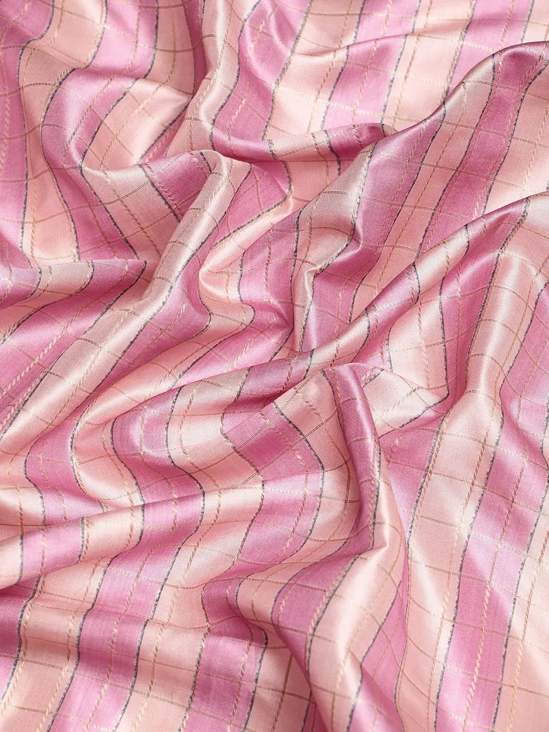 Digital Kalamkari Pattu Banarasi Silk Saree