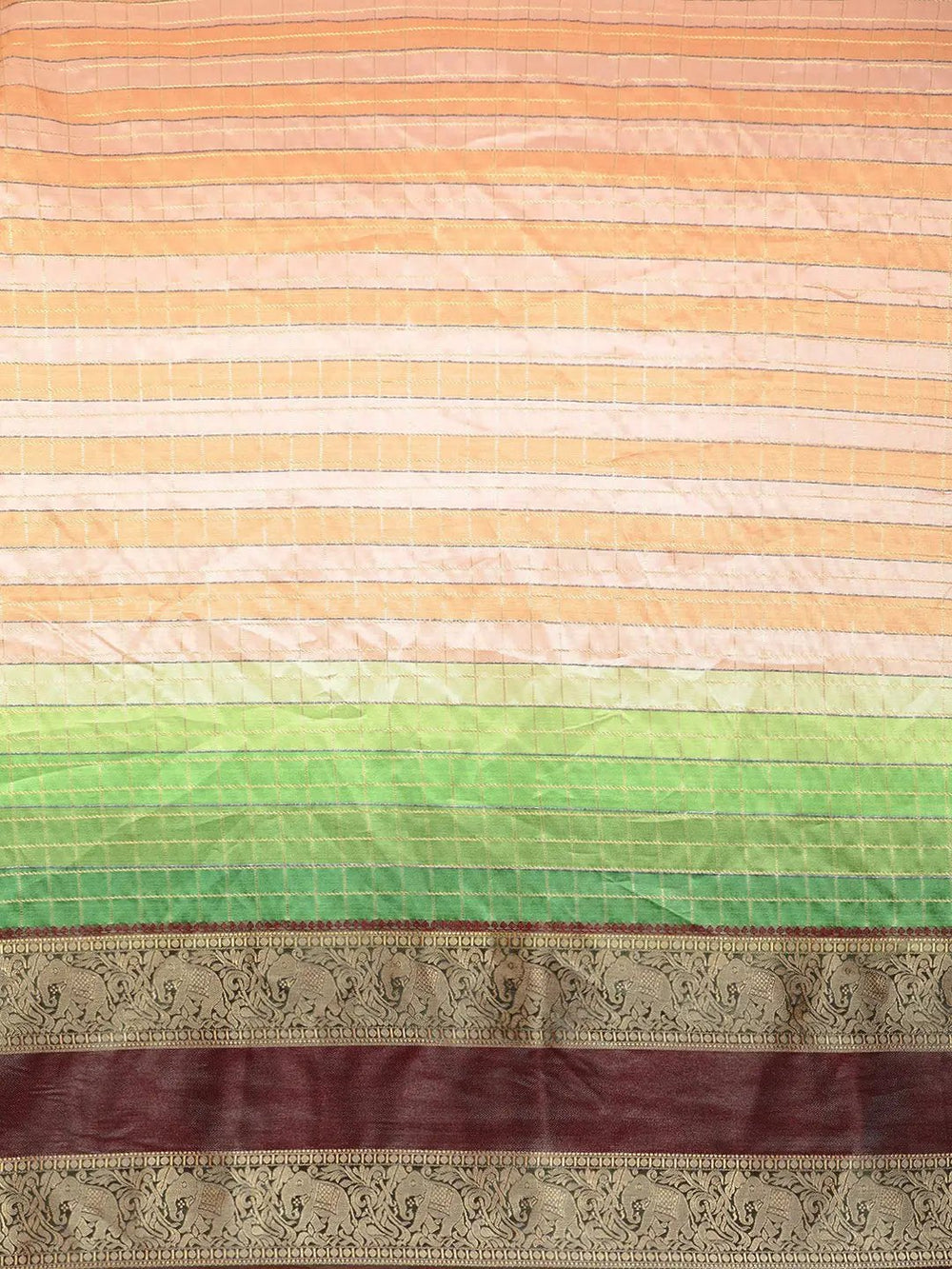 Digital Kalamkari Pattu Banarasi Silk Saree