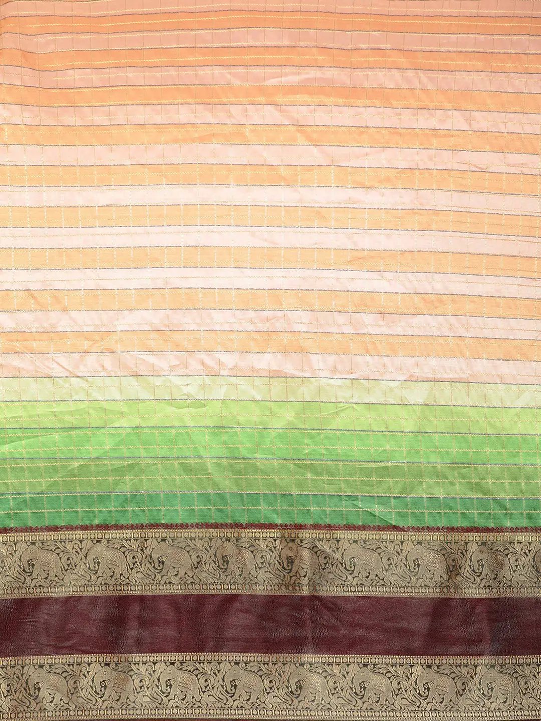Digital Kalamkari Pattu Banarasi Silk Saree