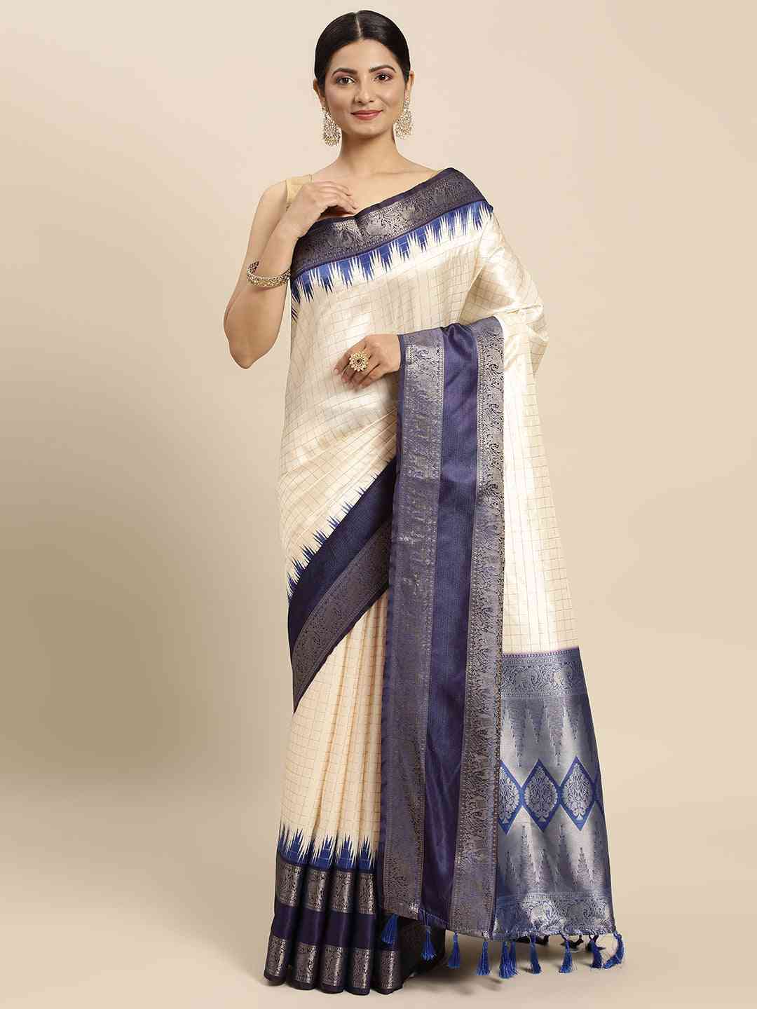 Banarasi Silk Gadwal Pattu Saree With Zari weaving