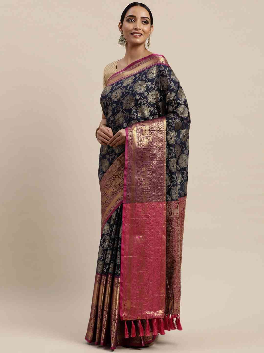 Buy Banarasi Soft Silk Kanjivaaram Saree | Vastranand