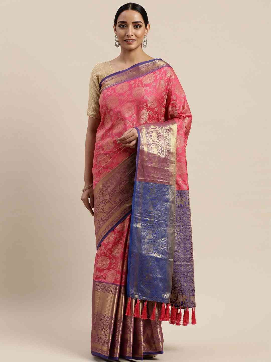 Buy Banarasi Soft Silk Kanjivaaram Saree | Vastranand