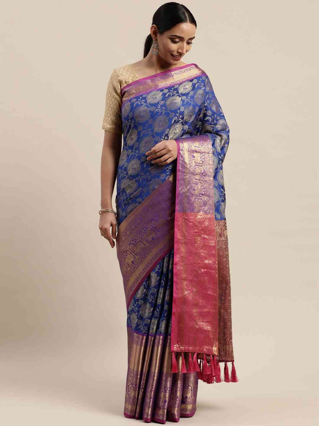 Buy Banarasi Soft Silk Kanjivaaram Saree | Vastranand