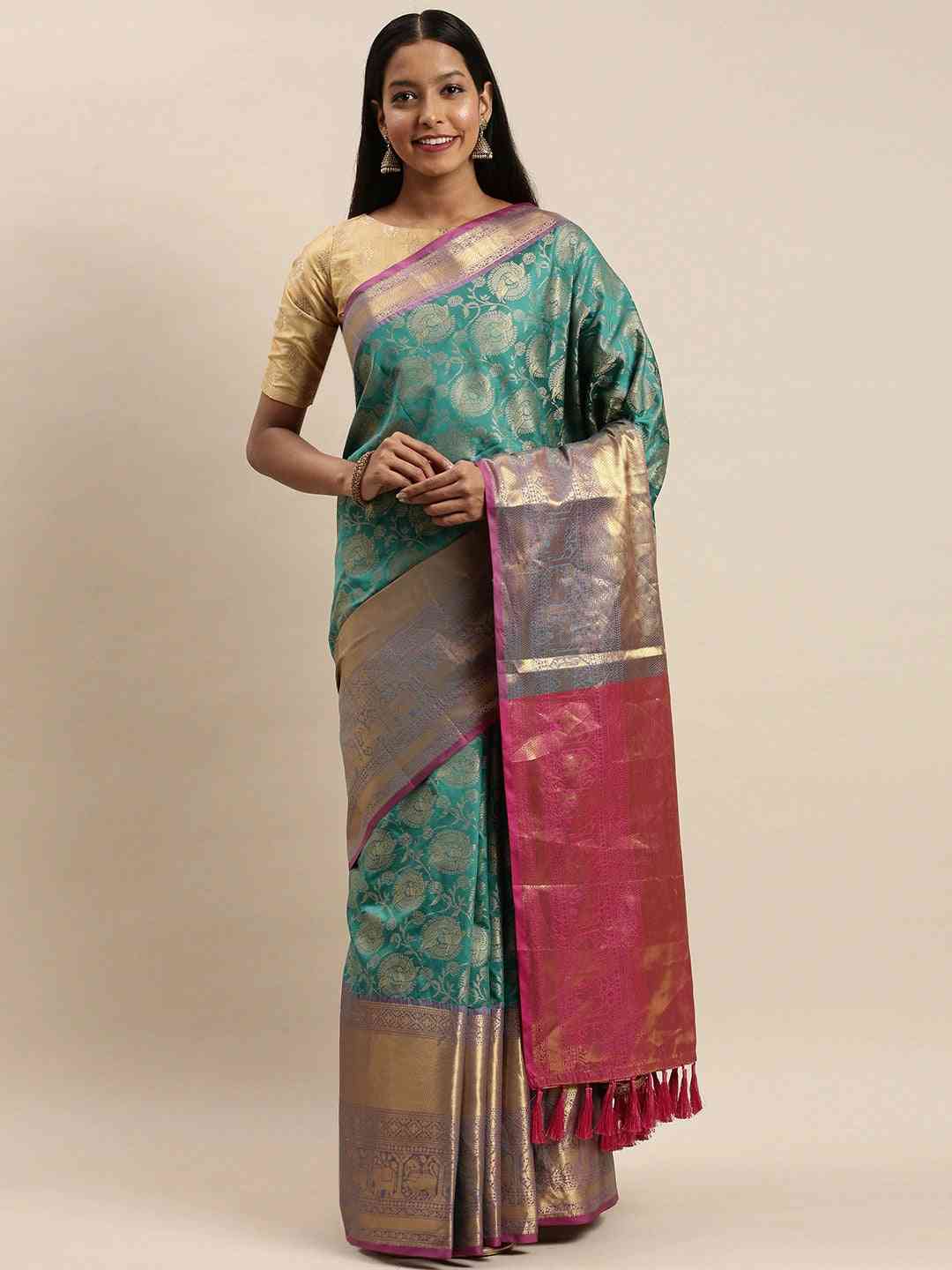 Buy Banarasi Soft Silk Kanjivaaram Saree | Vastranand