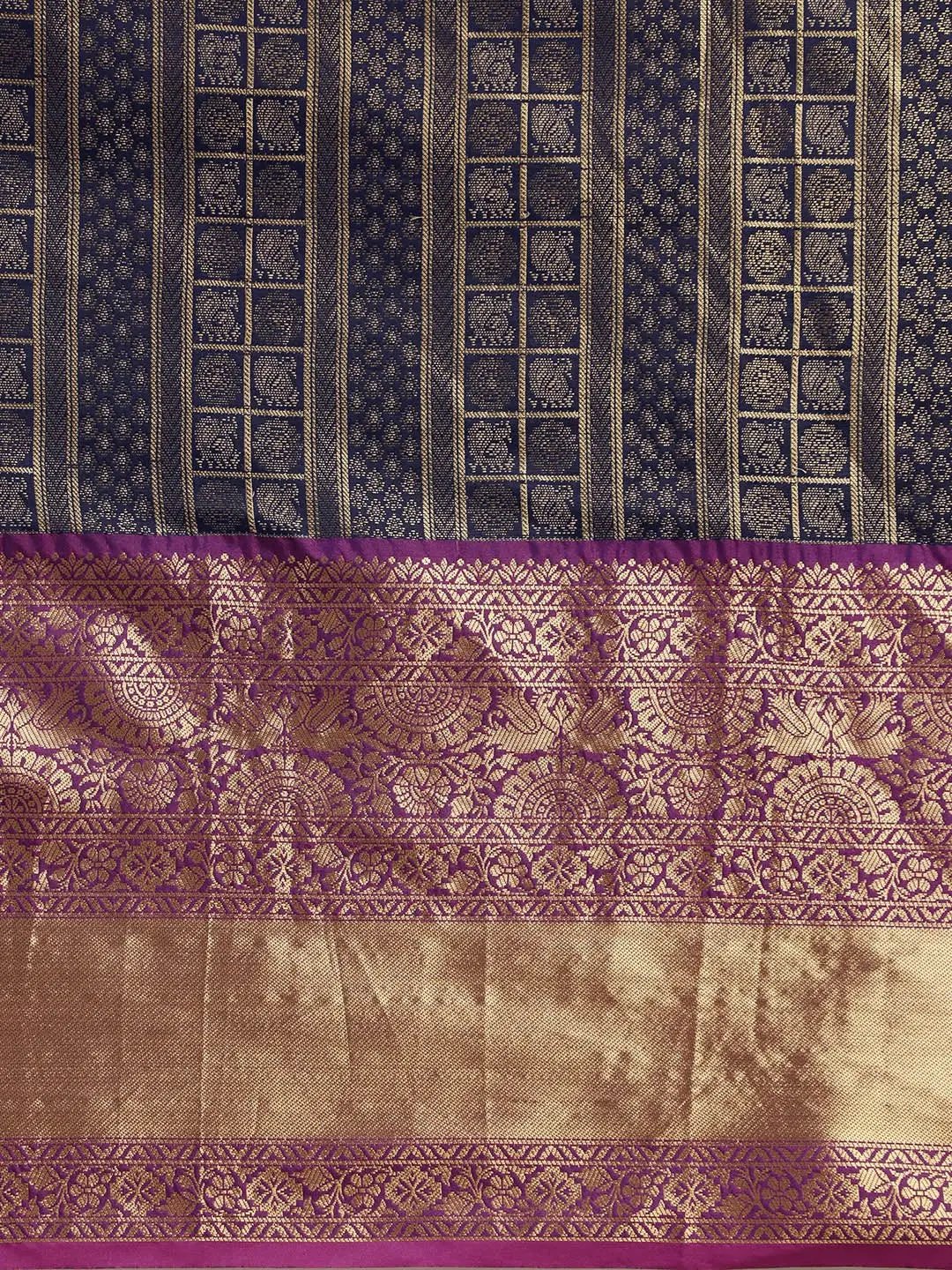 Banarasi Woven Design Saree With Zari Border