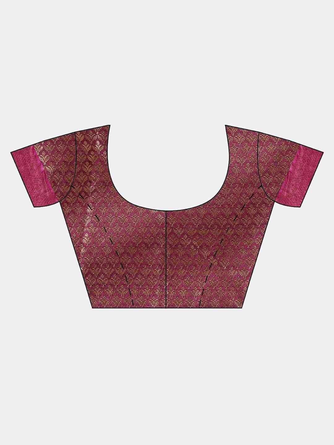 Banarasi Woven Design Saree With Zari Border