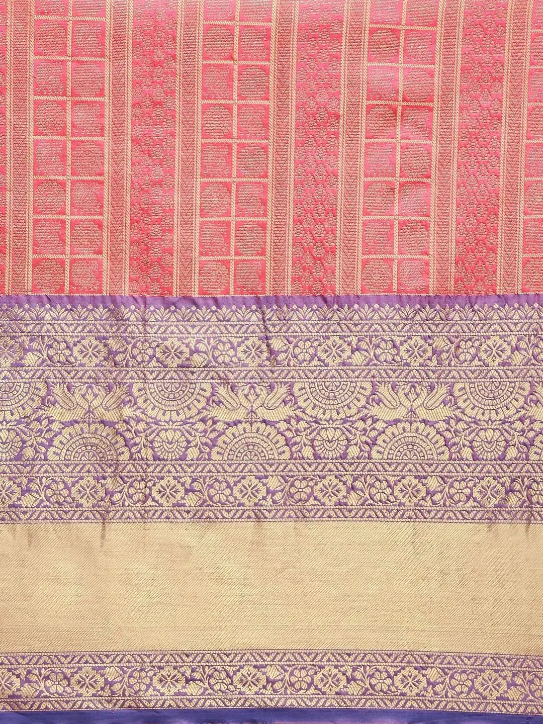 Banarasi Woven Design Saree With Zari Border