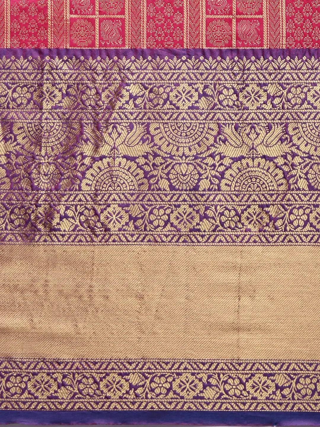 Banarasi Woven Design Saree With Zari Border
