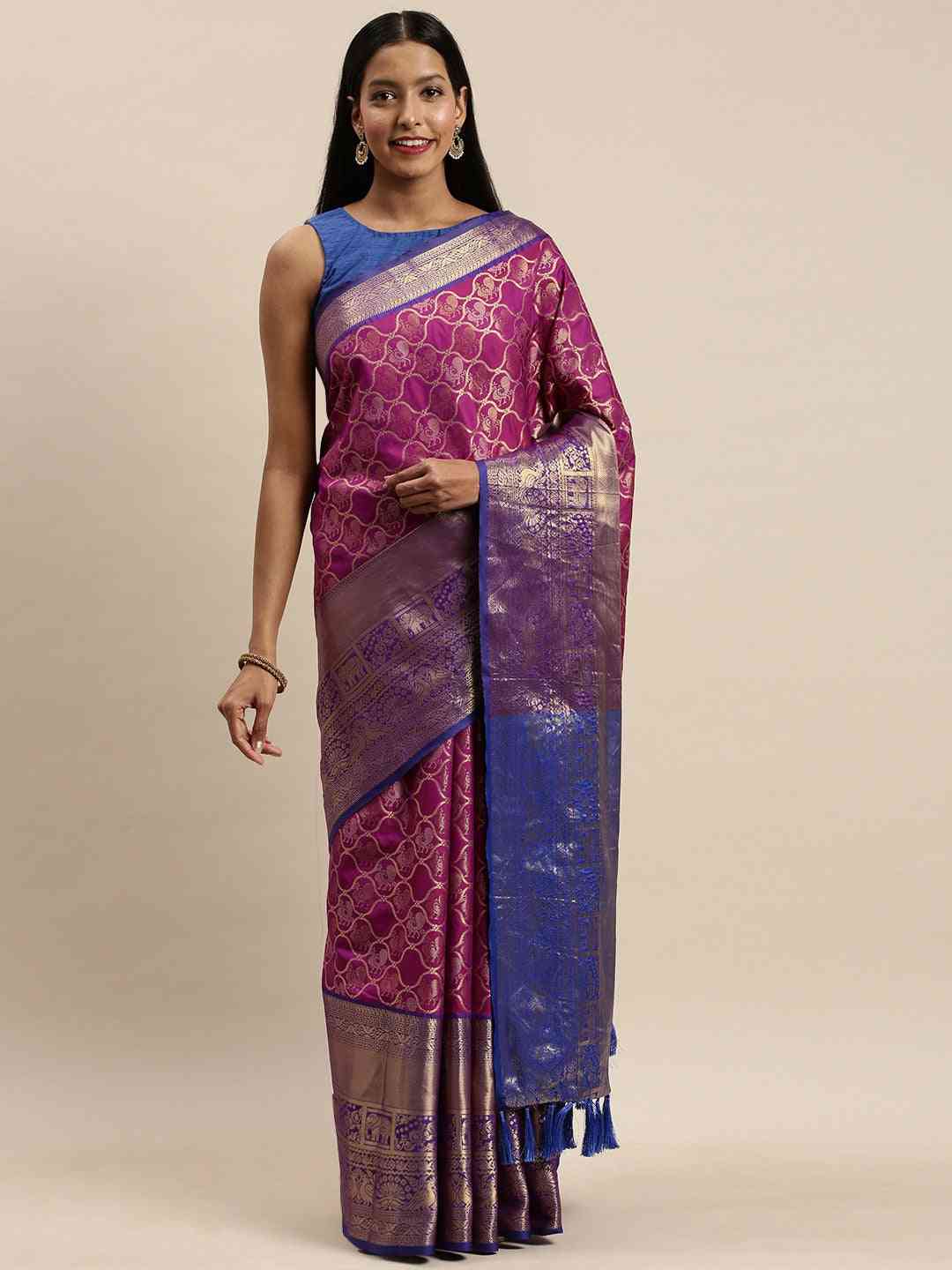 Buy Banarasi Soft Silk Kanjivaaram Saree | Vastranand