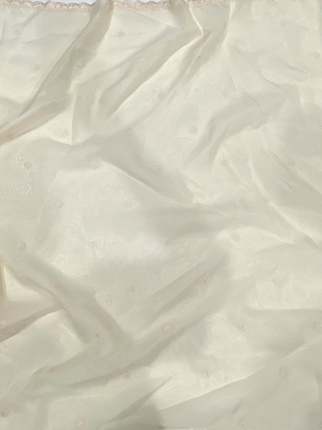 Ethereal White Soft Chiffon Saree