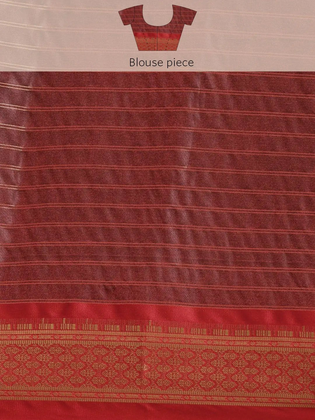 Uppada Cotton Silk Saree With Self Butti