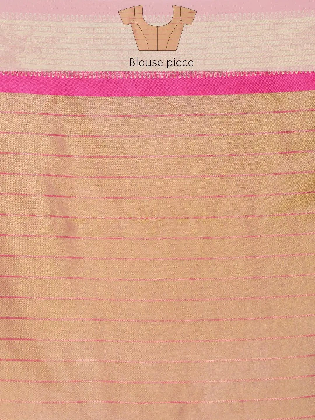 Uppada Cotton Silk Saree With Self Butti
