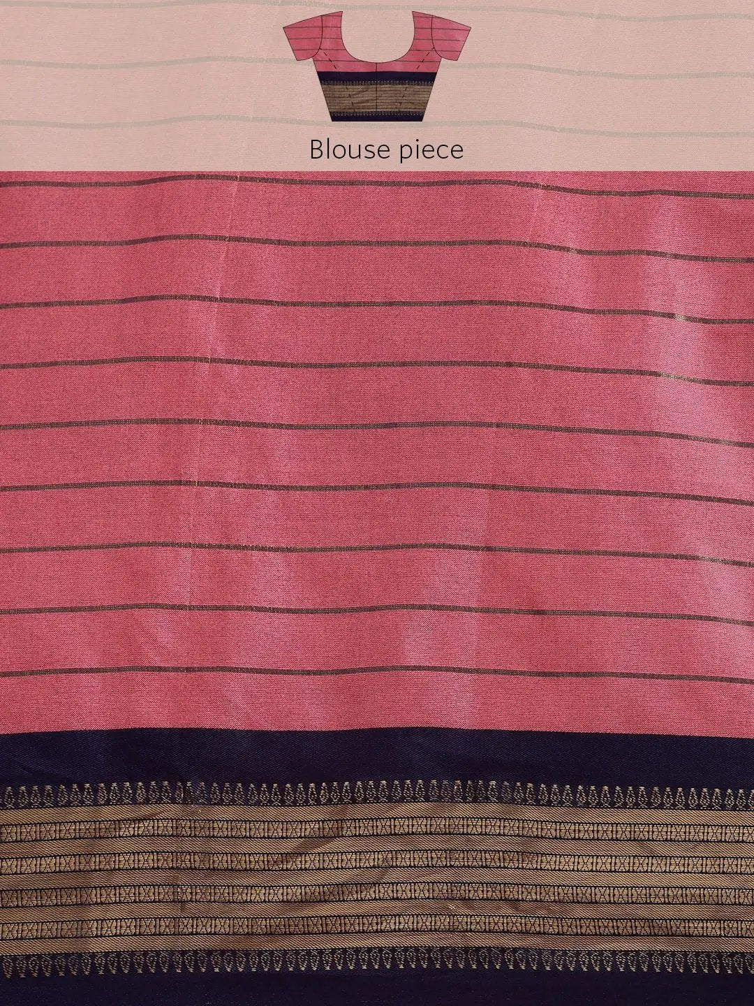 Uppada Cotton Silk Saree With Self Butti