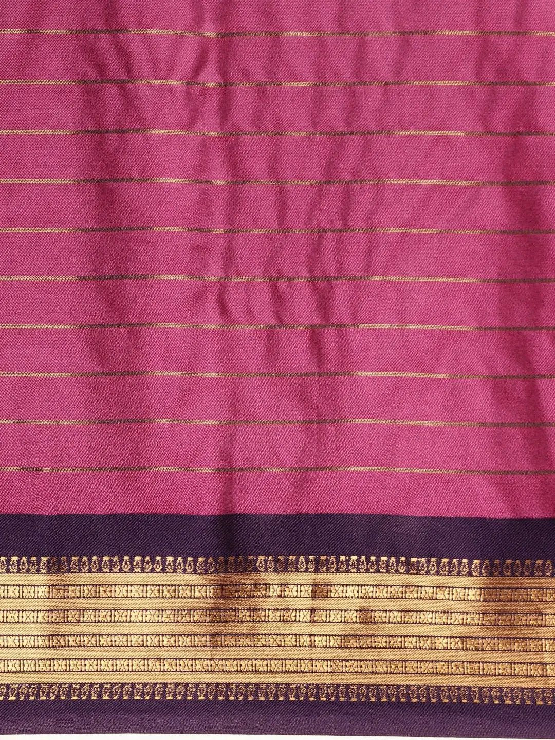 Uppada Cotton Silk Saree With Self Butti