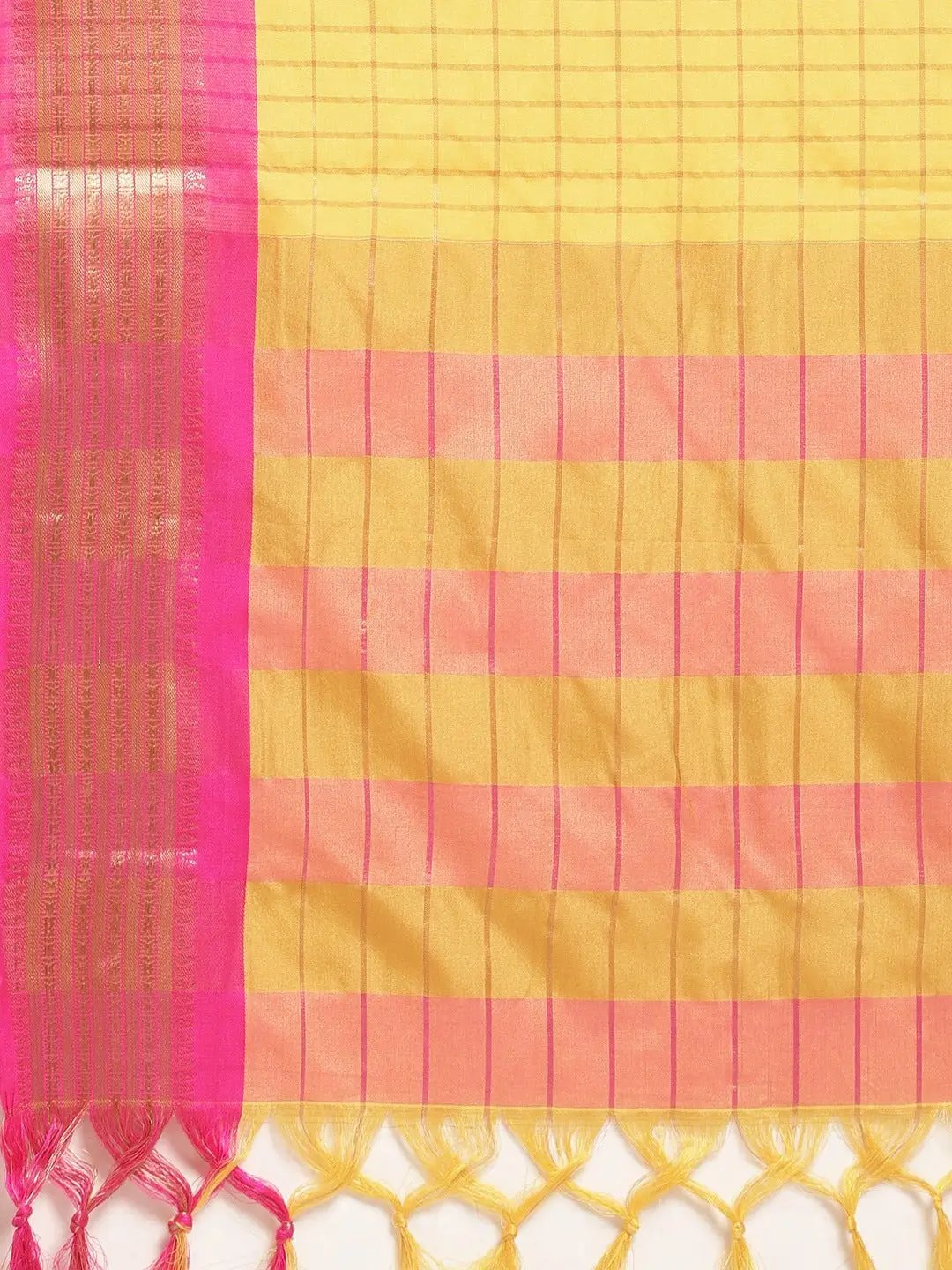 Uppada Cotton Silk Saree With Self Butti