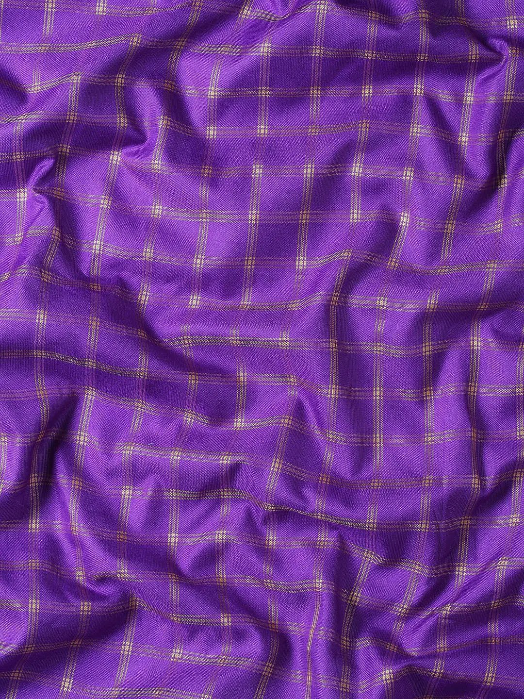 Small Chex Uppada Cotton Silk Saree
