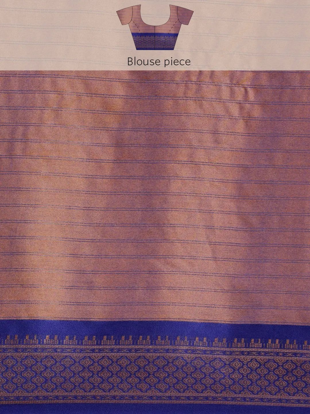 Uppada Cotton Silk Saree With Self Butti