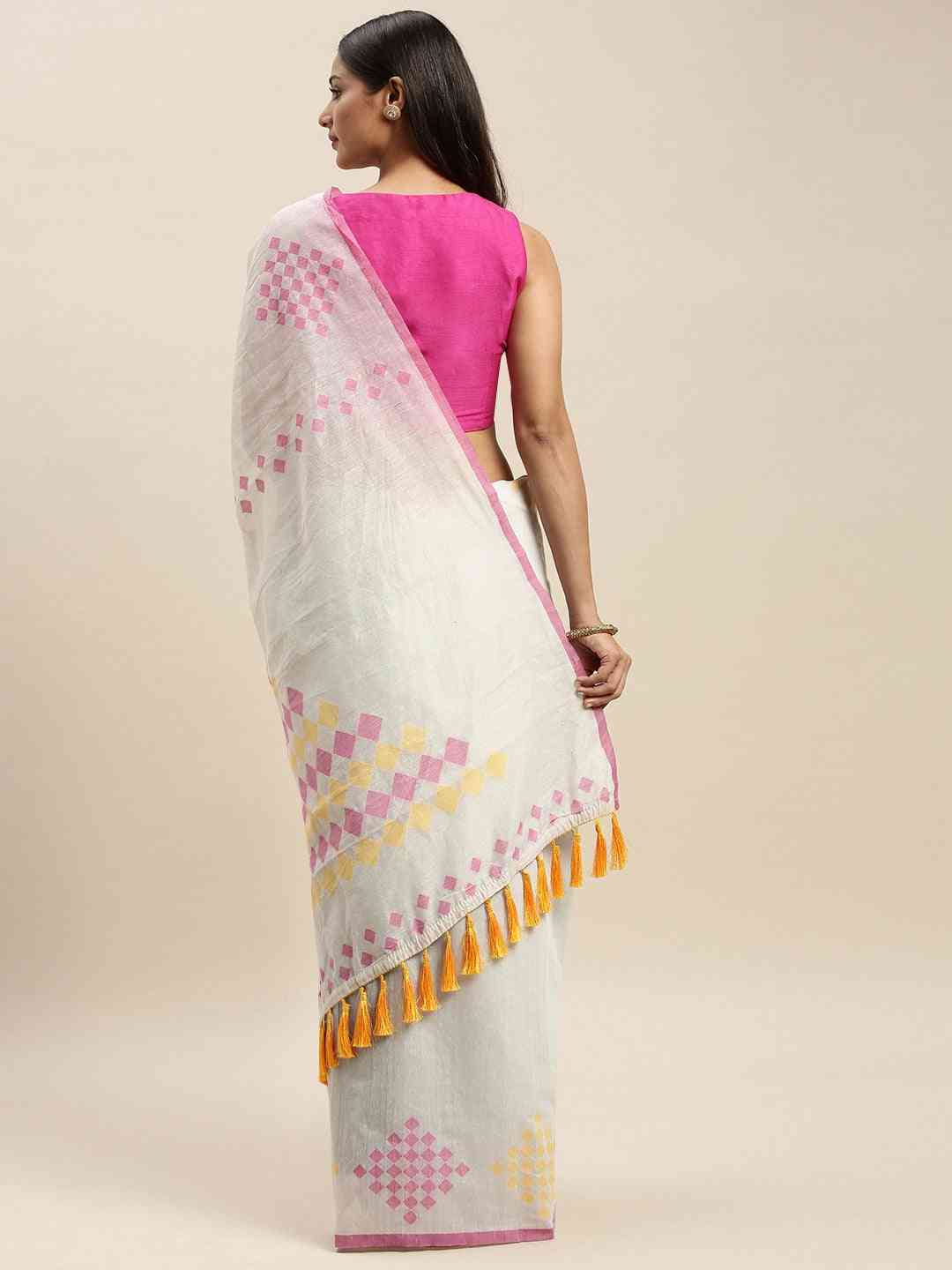 Cotton Silk Resham Minakari Sarees