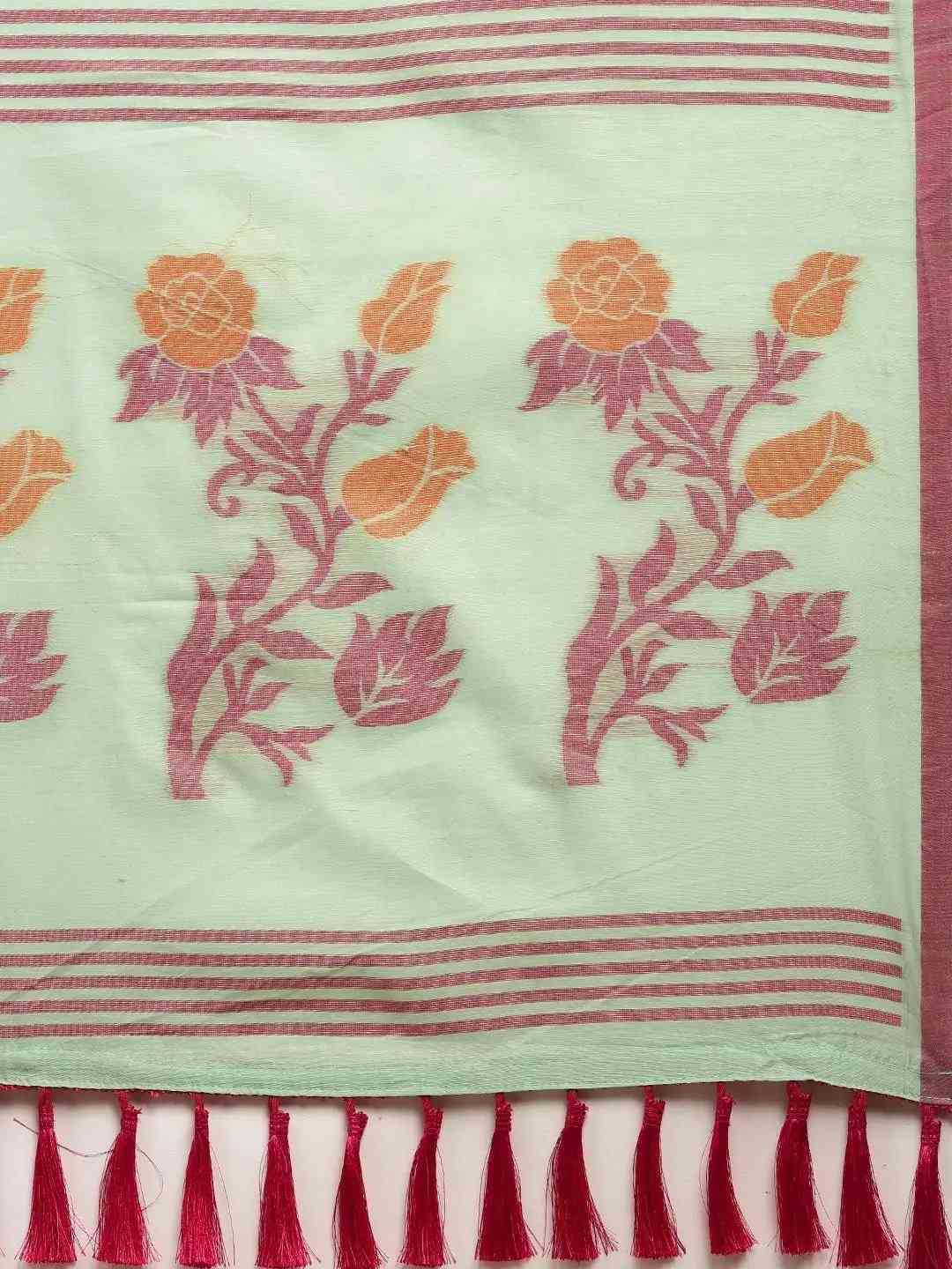 Cotton Silk Resham Minakari Sarees