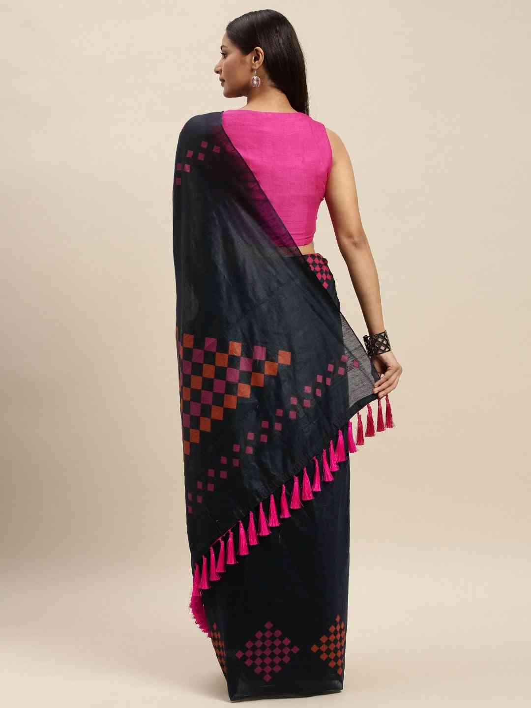 Cotton Silk Resham Minakari Sarees