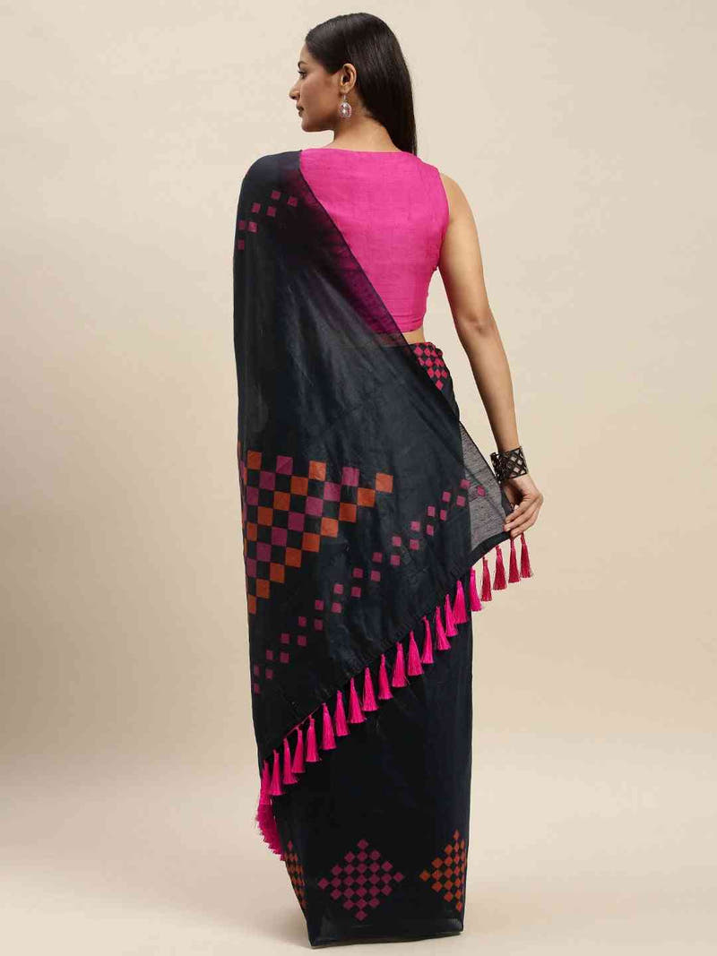 Cotton Silk Resham Minakari Sarees