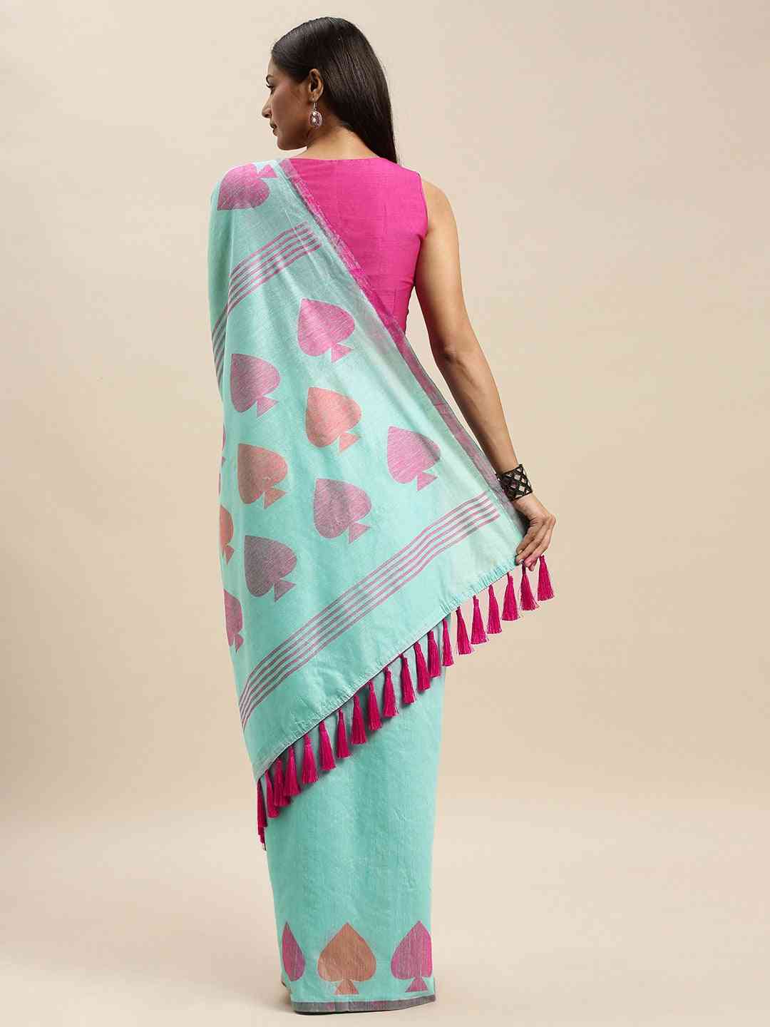 Cotton Silk Resham Minakari Sarees