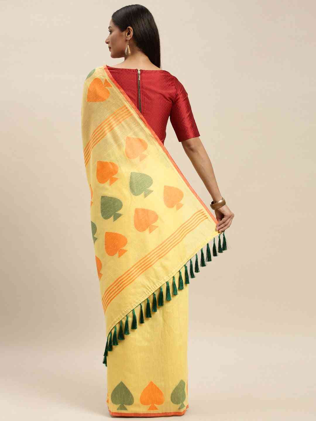 Cotton Silk Resham Minakari Sarees