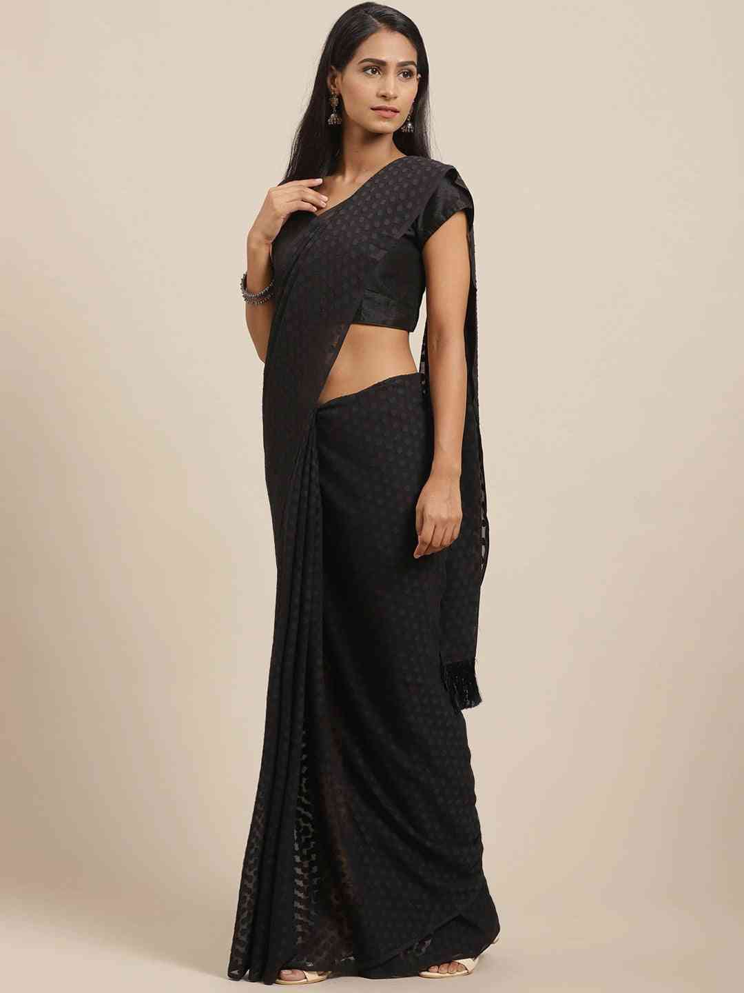 Pure Soft Georgette Self Weaving Saree