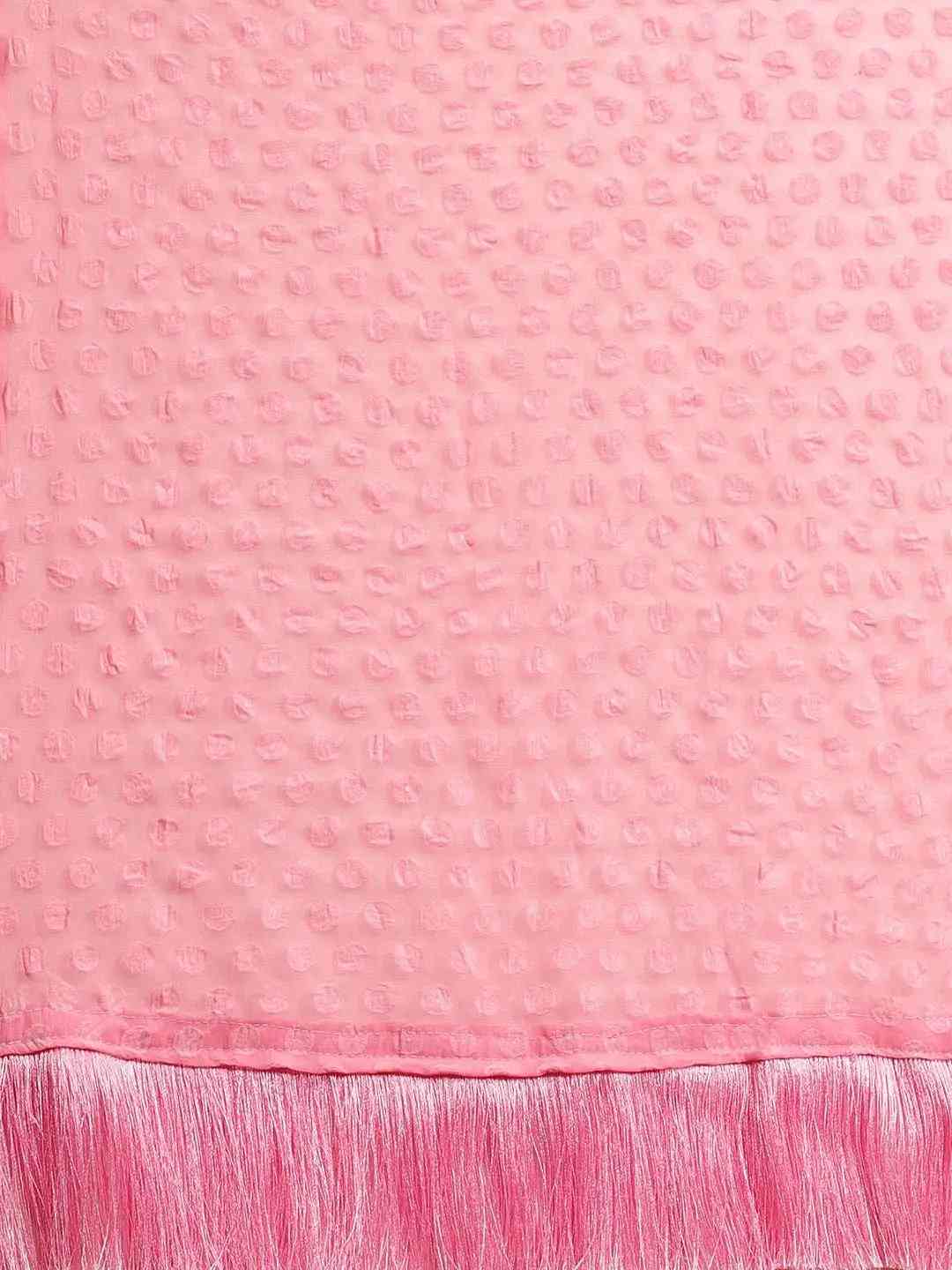 Pure Soft Georgette Self Weaving Saree