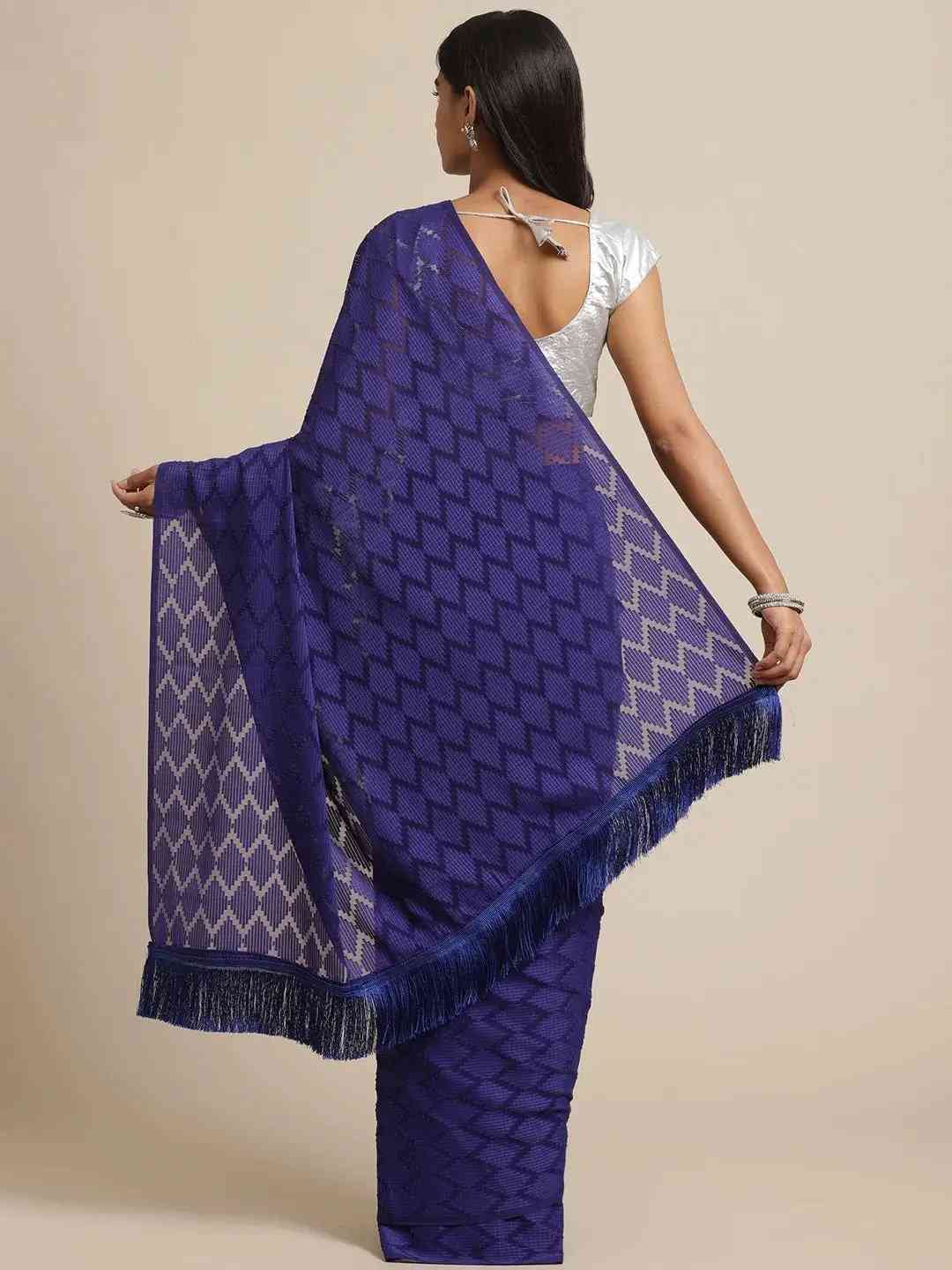 Pure Soft Georgette Self Weaving Saree