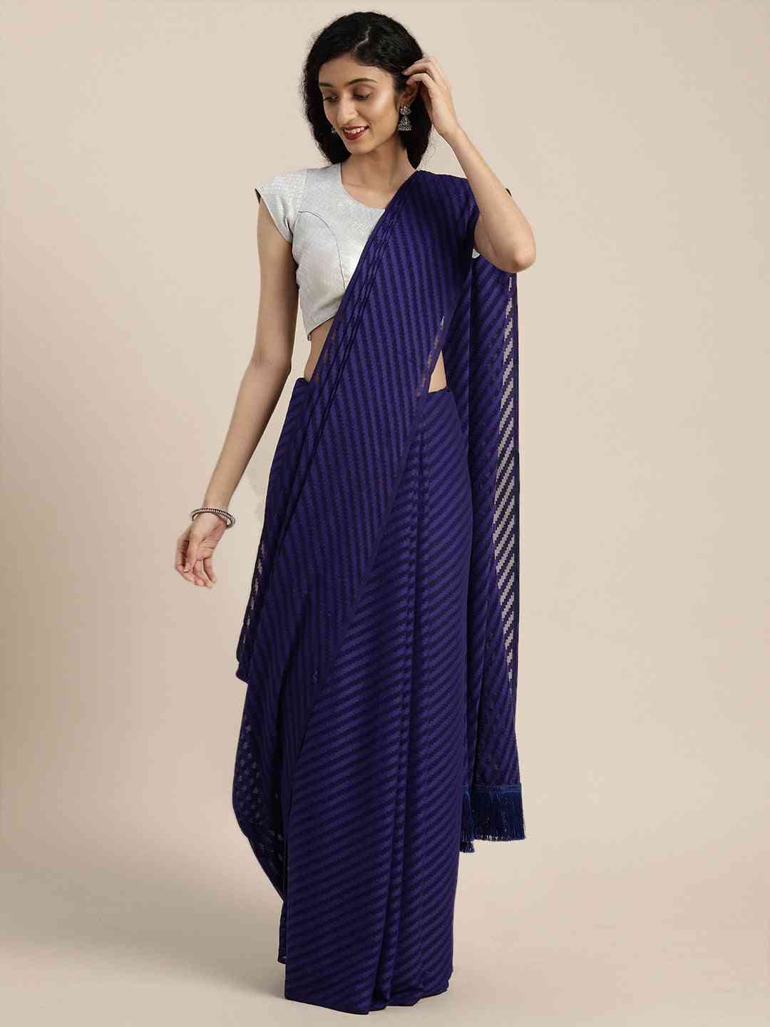 Pure Soft Georgette Geometric Print Party Wear Saree