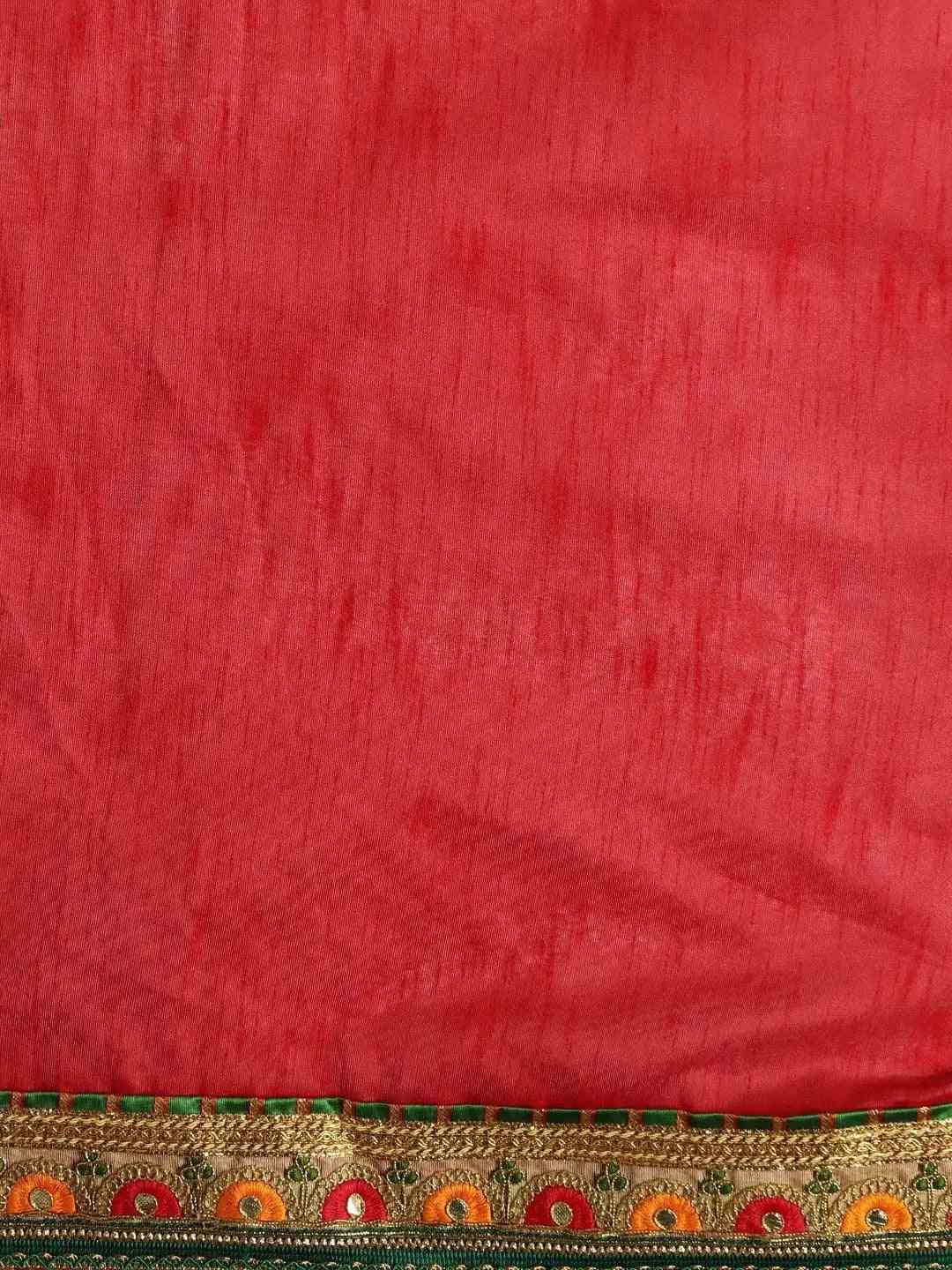 Poly Chiffon Foil & Bandhej Print Festive Saree