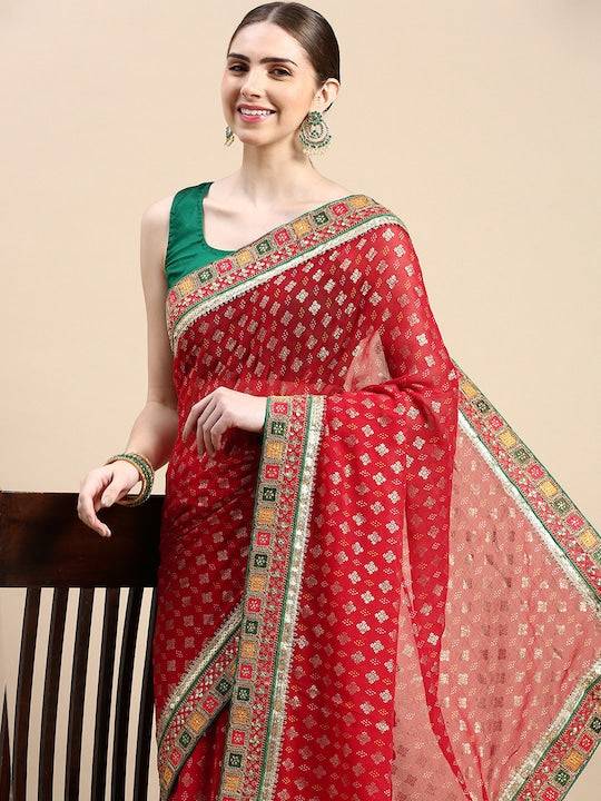 Regal Ethnic Weaves Bandhani Saree