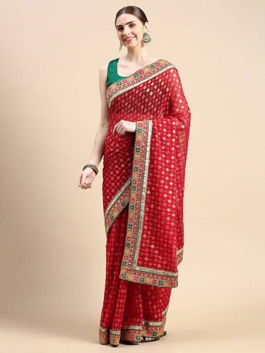 Regal Ethnic Weaves Bandhani Saree