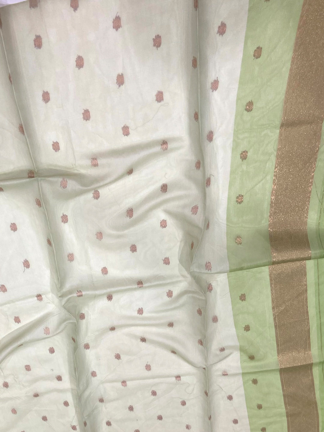Jade Green Flower Vely Print Saree