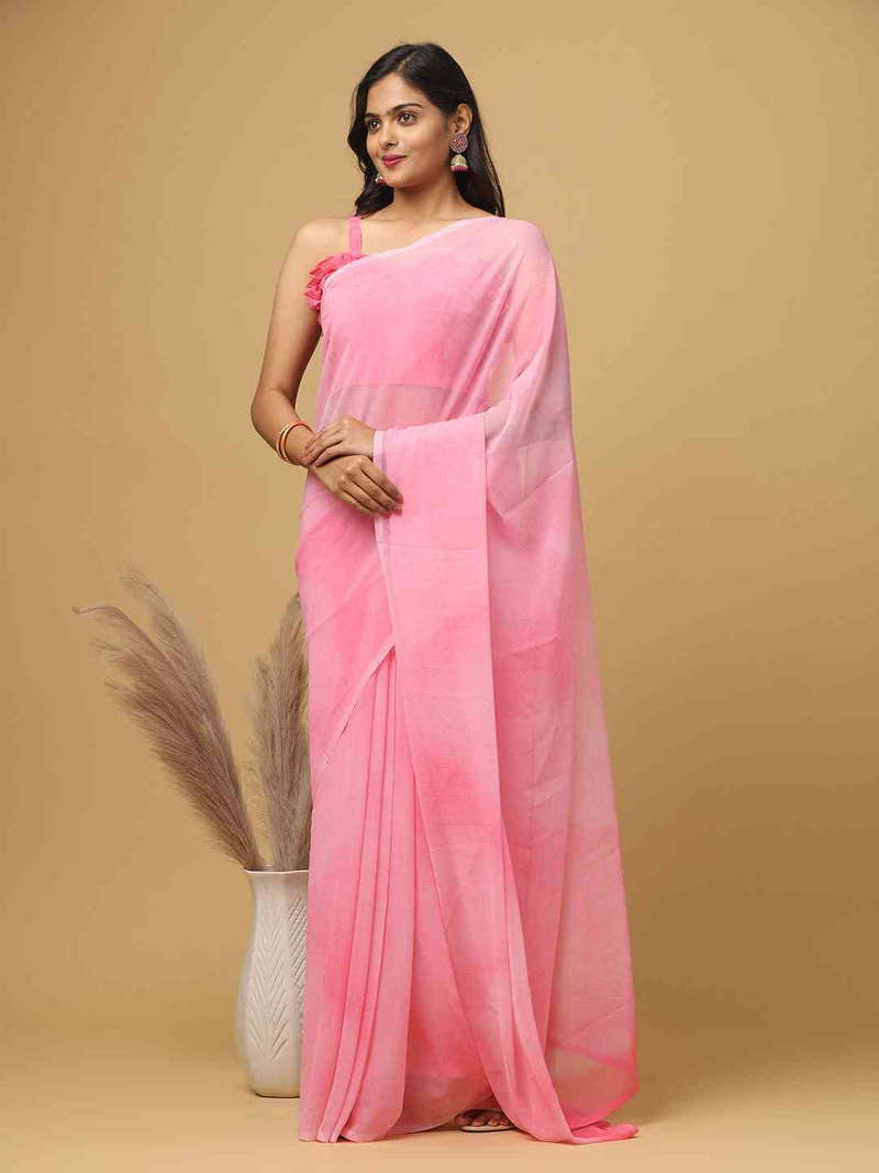Ombre Soft Georgette Digital Print Saree