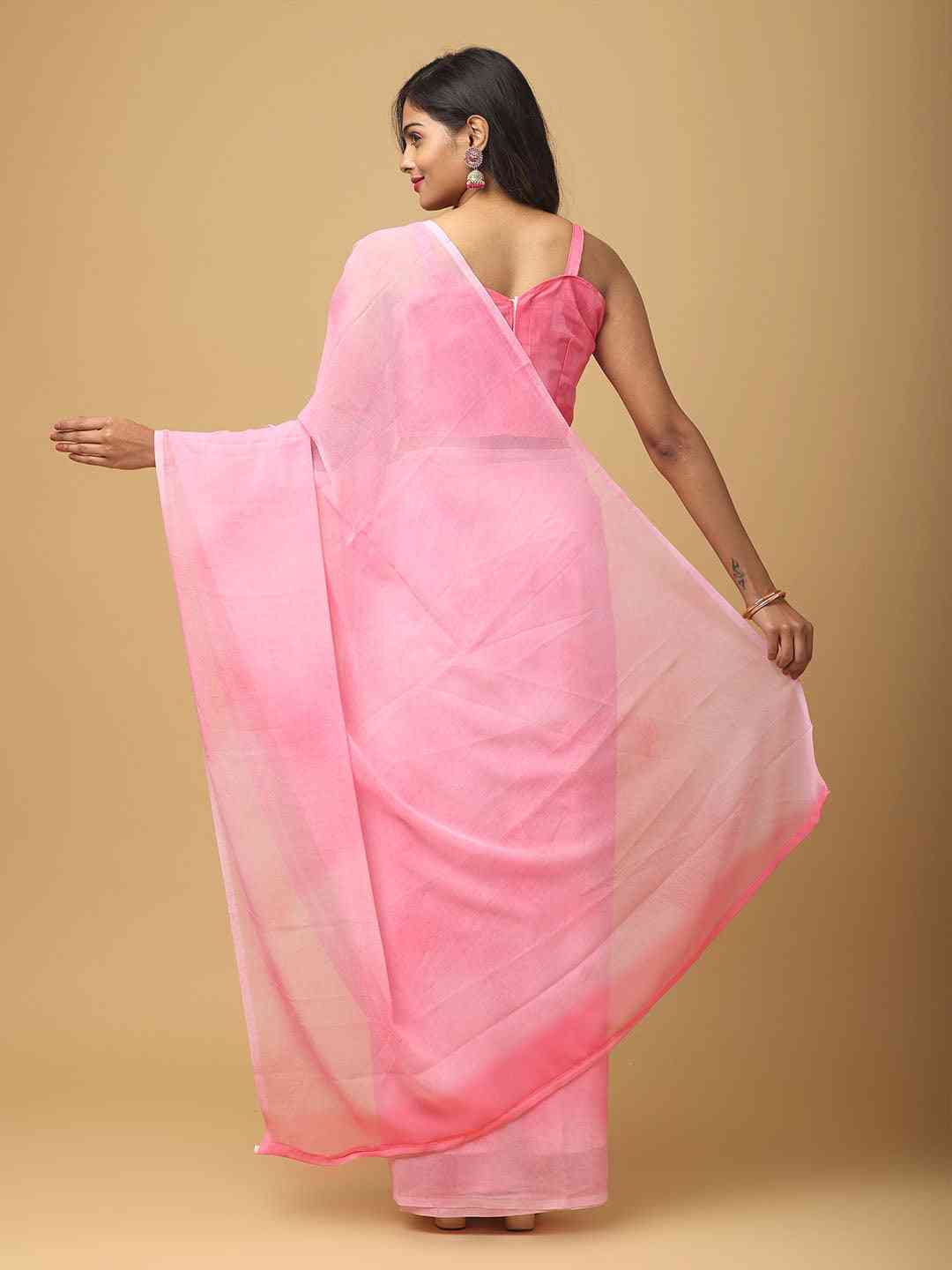 Ombre Soft Georgette Digital Print Party Wear Saree