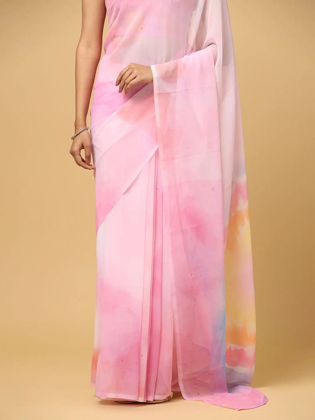 Ombre Soft Georgette Digital Print Party Wear Saree