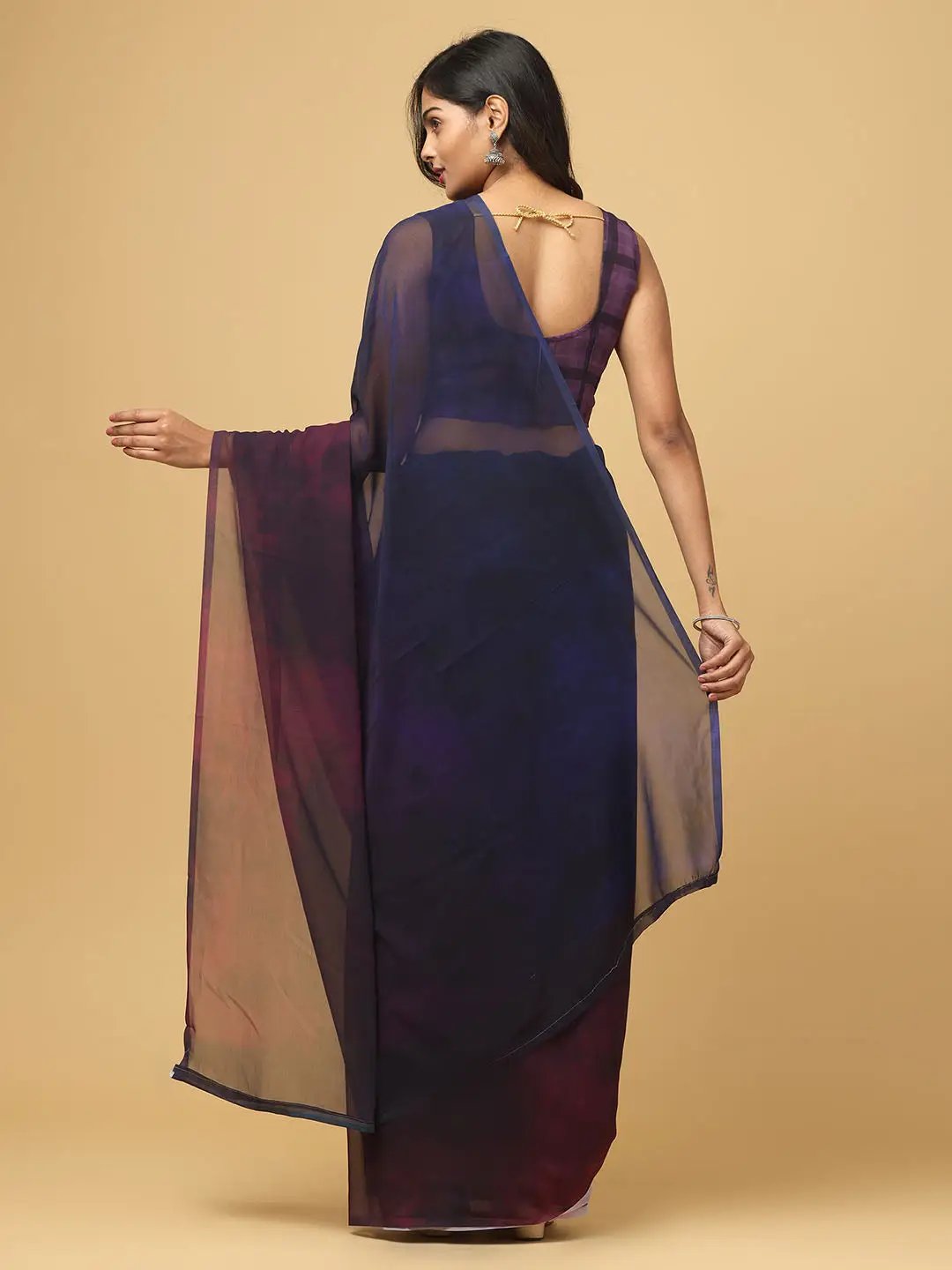 Ombre Soft Georgette Digital Print Party Wear Saree