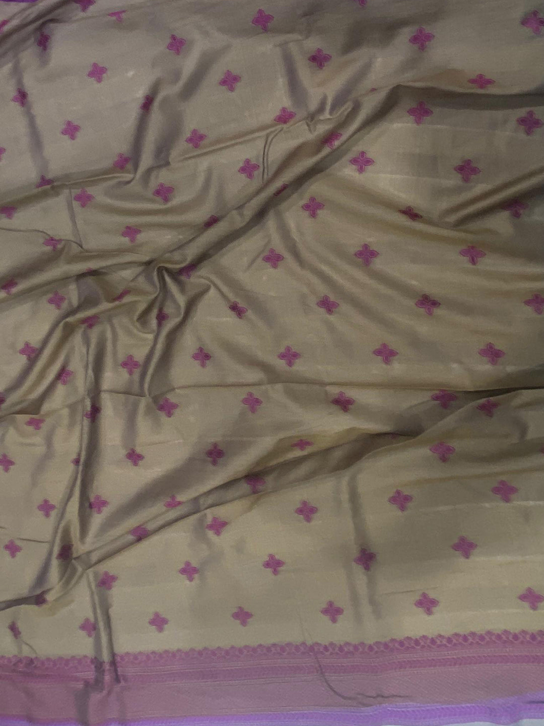 Orchid Patola And Kalamkari Fusion Saree