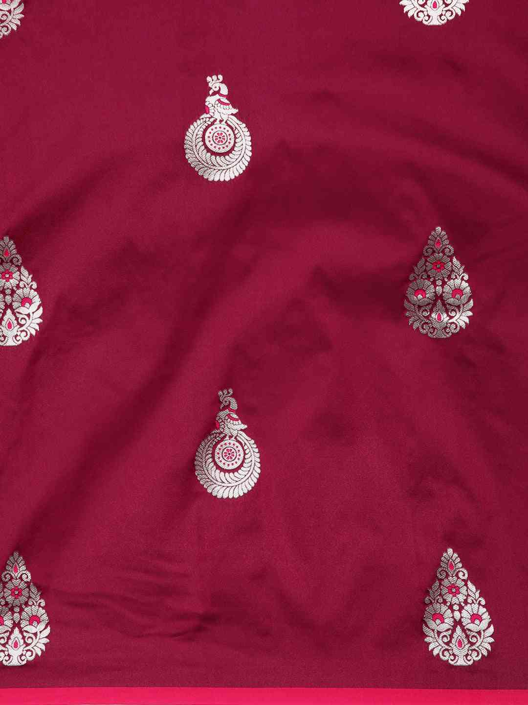 Exclusive Pure Banarasi Zari Silk Saree with Ethnic Motifs