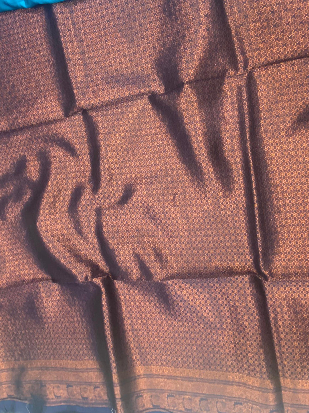 Royal Blue Sami Banarasi Tussar Silk Saree